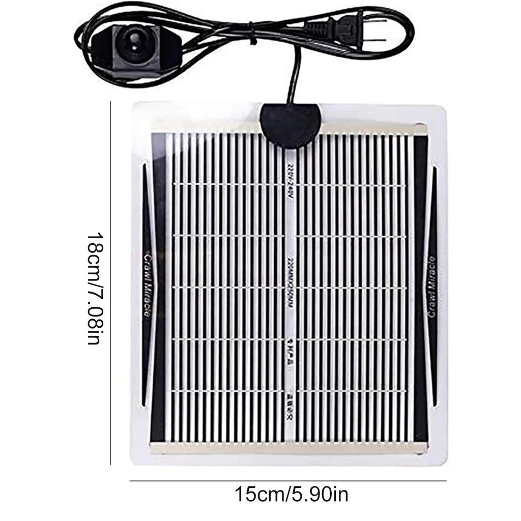 Коврик с подогревом для рептилий с регулируемой температурой для аквариума, домашних животных, ежей, черепах, гекконов, пауков