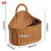 Kitchen Storage Basket with Handle Woven Hanging Baskets for Living Room Fruit Sundries Organizer Home Decor Hand-woven Baskets