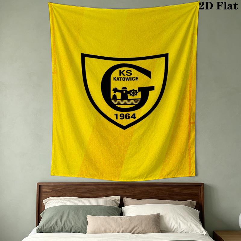 Gks Katowice Wall Tapestry Aesthetic Wall Hanging Printed Fabric Blanket Decorative Tapestries For Bedroom Living Room Home Decor