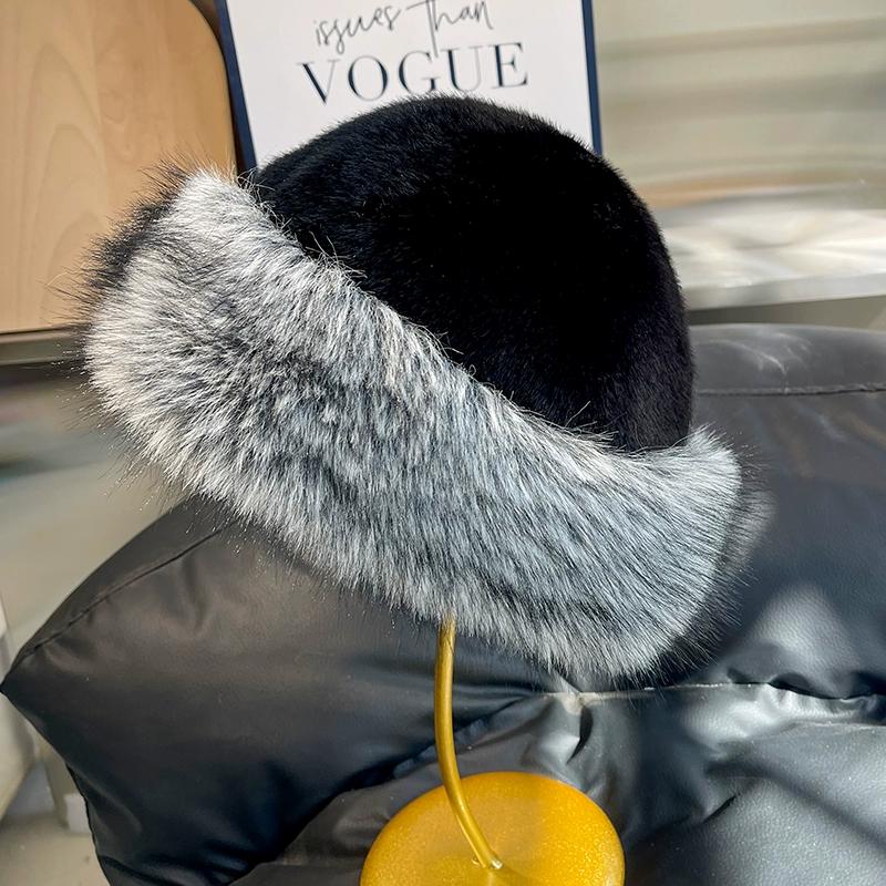 Новая плюшевая монгольская шапка женская осенне-зимняя холодная и теплая шапка-ушанка для Северо-Восточного бассейна, шапка для защиты ушей, меховая панама из лисы