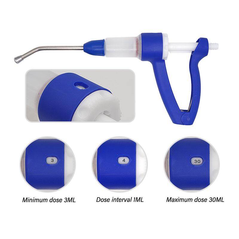 30 мл Ветеринарный Дренчер Пистолет для Непрерывного Введения Автоматическая Кормушка для Крупного Рогатого Скота Рюкзак Емкость для Лекарств Дренчерный Пистолет с или без