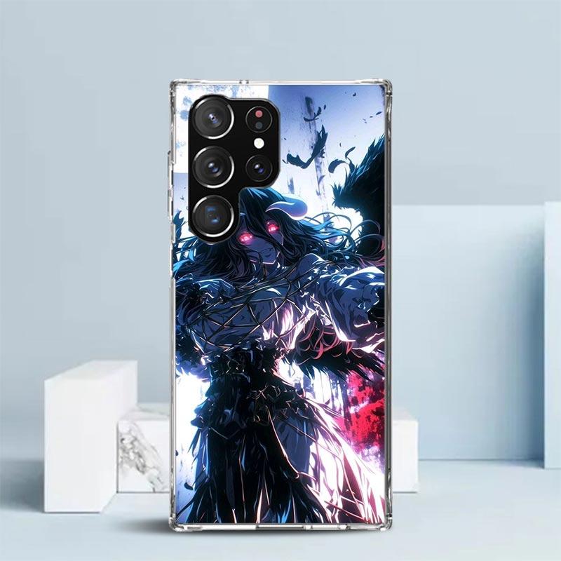Чехол для телефона Аниме Overlord Альбедо для Samsung Galaxy S24 S25 Edge S26 Ultra S22 S23 Plus S21 + S20 FE Мягкий ТПУ Задняя крышка Galaxy
