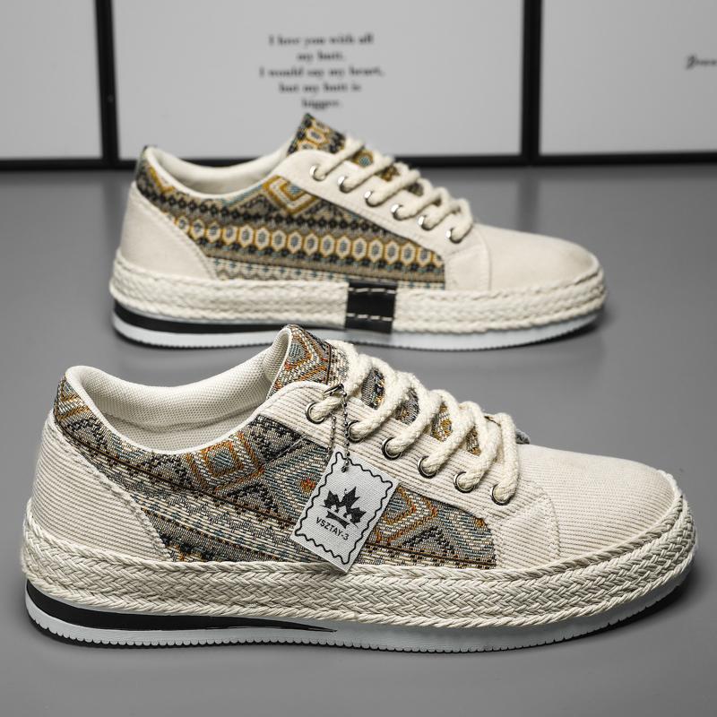 Эспадрильи мужские кроссовки на плоской подошве из парусины для мужчин Яппи повседневная обувь для ходьбы мужская льняная мужская обувь кроссовки для рыбаков мужские