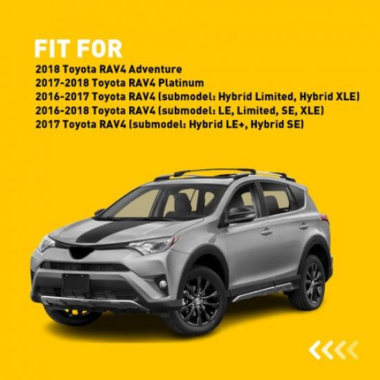 2X Front End Bumper For Caps Toyota 16-18 RAV4 & Right Left TO1291108,TO1290108