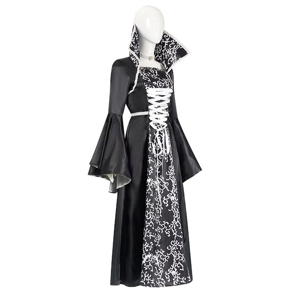 Black Color Halloween Costume Dress Girls Size 4-12Y Cosplay Dress Gown  Cosplay Events