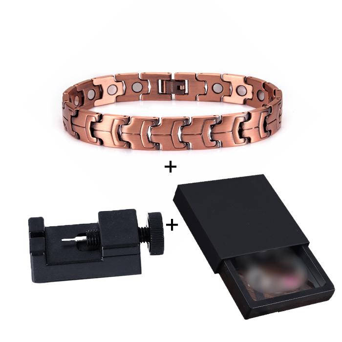 Ikuinen Магнитный браслет из чистой меди для женщин, Энергия здоровья, металлический медный магнитный браслет, браслет-цепочка с узором в виде носа