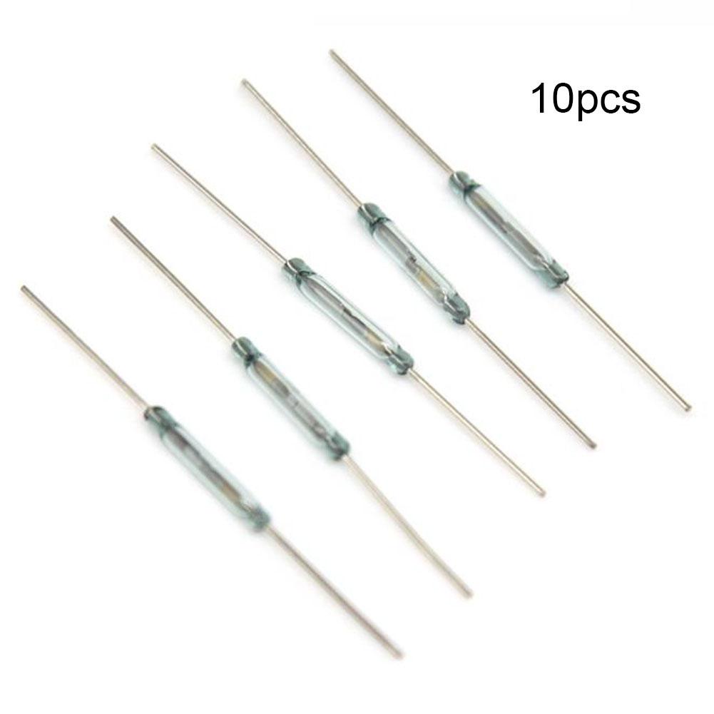 -60℃~+155℃ Reed Switch 100VDC/VAC 14*2mm Gold Foot-green Tube