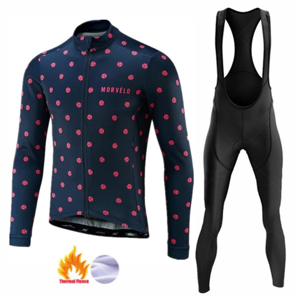 2026 Winter Warm Cycling Clothing Set  Fleece Cycling Jersey  Mtb Male Clothing Man Clothes Men's Bike  Thermal Mens Bicycle Pants Set Suit Outfit