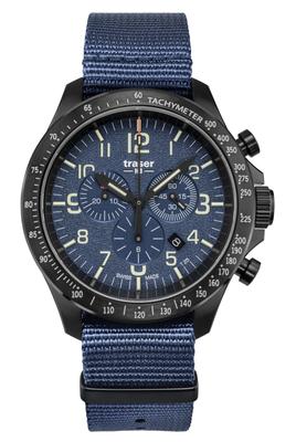 Мужские синие часы-хронограф Tracer P67 Officer Pro Chrono 109461