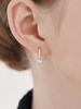 Ellejewelry Серьги-пусеты Basic Cubic Point из 14K GF с одним замком Elgpee554