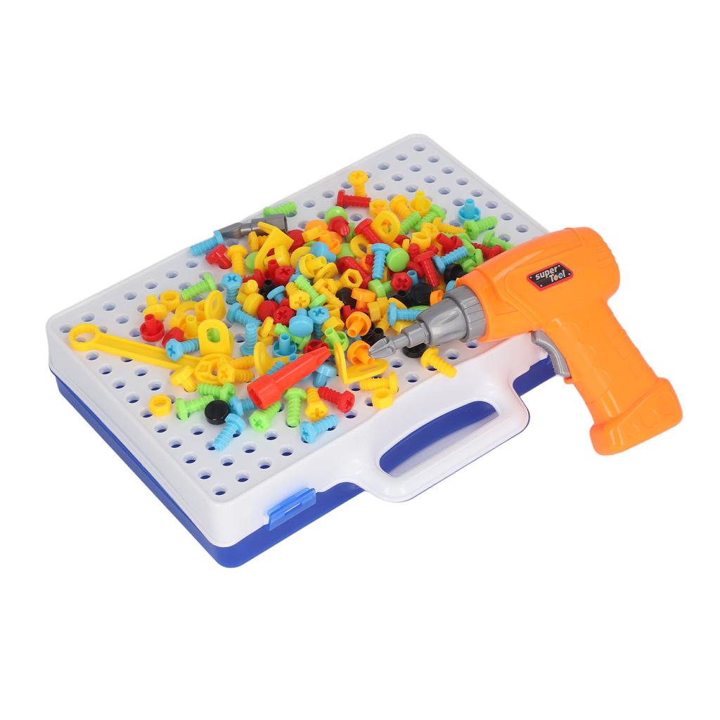 239 предметов, набор игрушек-конструкторов с дрелью и отверткой, обучающий набор-головоломка с дрелью и отверткой