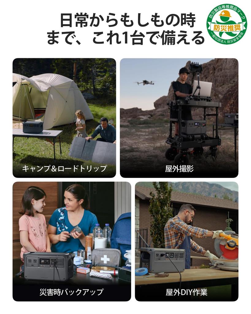 DJI Мощность 1000 Вт Портативный утюг Быстрый 2000 Вт Стабильный Большой Солнечная энергия Самый тихий 23 дБ Портативный для улицы Энергия Отключение электроэнергии Аварийное питание