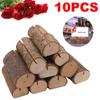 Rustic Natural Wood Place Card Holder 10pcs Table Wooden Name Number Photo Holders Menu Stand Wedding Party Decoration
