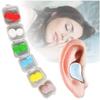 2PCS Soft Silicone Ear Plugs Multicolor Noise Reduction Earplugs Sound Insulation Earmuffs Silicone