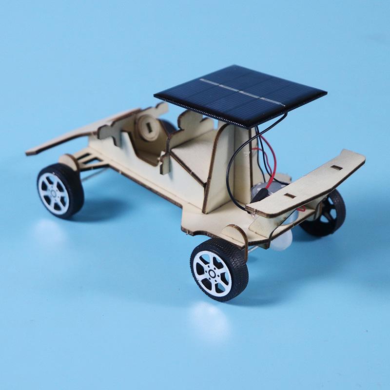 Самодельный игрушечный автомобиль на солнечной энергии - STEM-набор для научных экспериментов для учеников начальной школы
