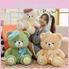 Plush Teddy Bear Toy With Beret And Bow For Kids Birthday Gift