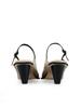 Commegee [Black Label] Asymmetric Wave Sling-Back Shoes / Cg1015Bebk