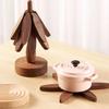 Wood Tree Shape Placemats Bar Home Decor Non-slip Coaster Set Wood Placemats Table Mat Round Cup Pad