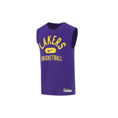 Футболка без рукавов для тренировок Los Angeles Lakers Basketball, мужская, фиолетовая DM3228-547