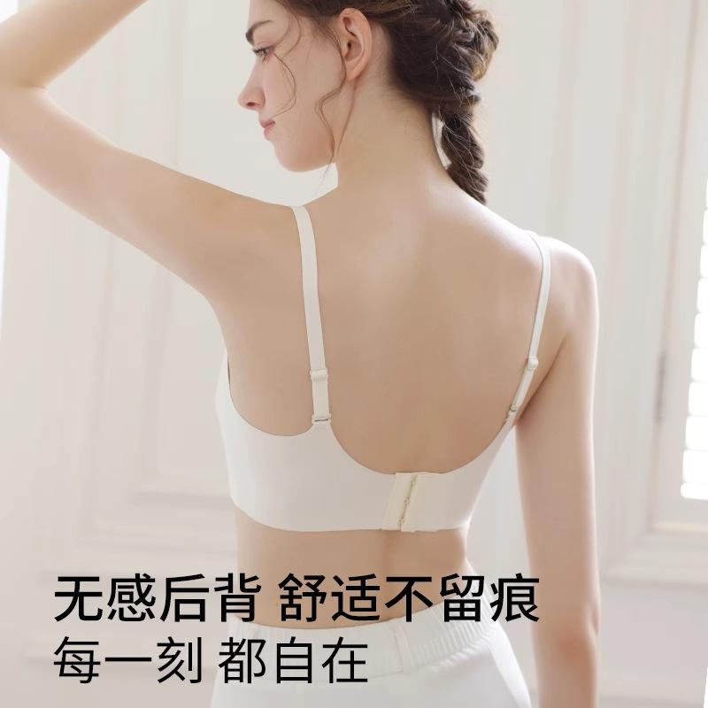 Langsha seamless underwear women's summer ultra-thin bra ice silk breathable cool breathable tube top gathers beautiful back underwear women
