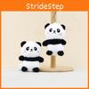 Charming Panda Keychain Plush Pendant Cartoon Stuffed Toy Soft Short Plush