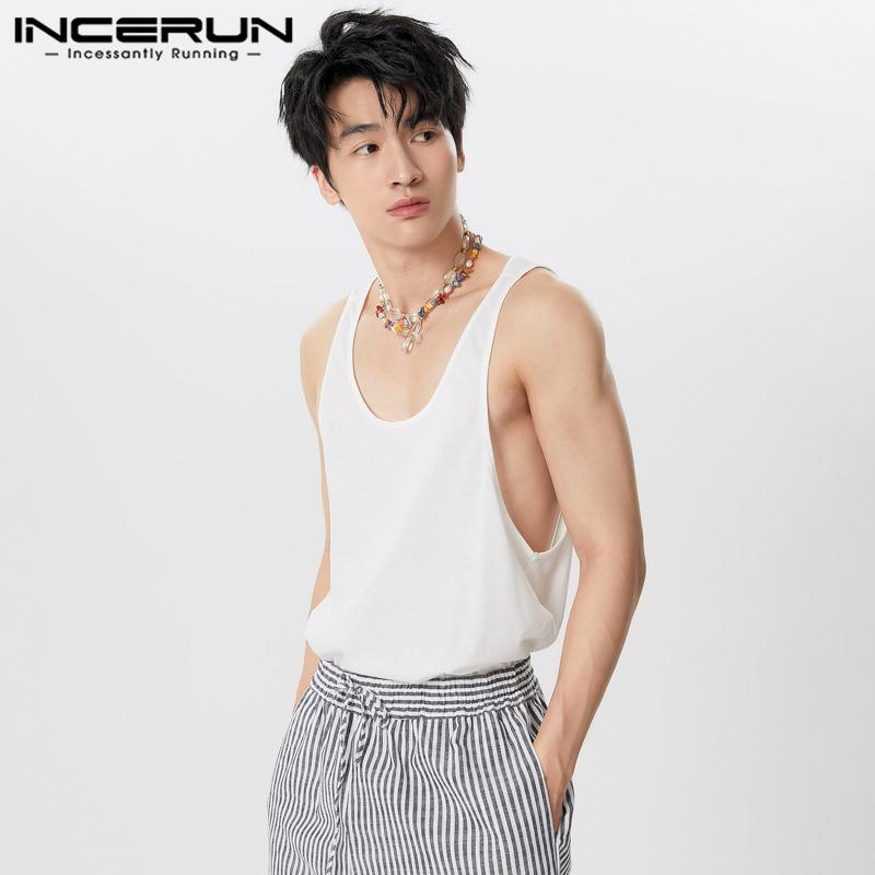 INCERUN Мужские повседневные летние майки без рукавов на бретелях с футболками