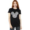 Disney Womens/Ladies Mickey Mouse Head Of Hands Cotton Boyfriend T-Shirt