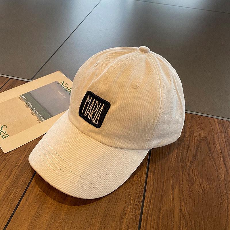 Maria Letter Embroidery Baseball Hat Peaked Cap Adjustable Shade Breathable