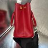 [Pre-Owned] Galleria Medium Red Saffiano Leather Logo Tote Bag - Very Good #SHL6KK