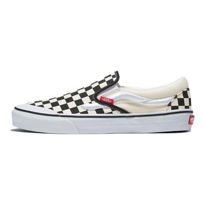 Классические кроссовки унисекс Slip-On 138 Sidestripe - черные в шахматную клетку VN000BW3BKC