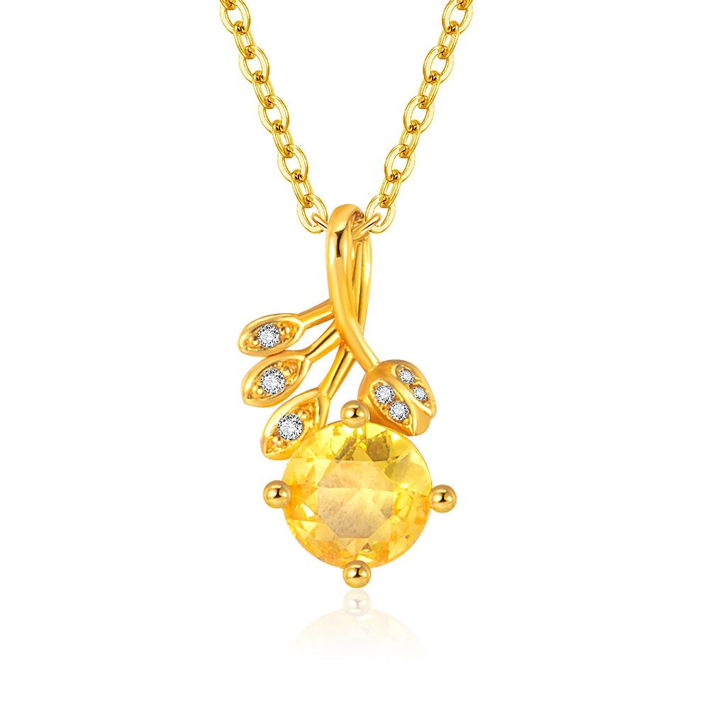 1PC new lucky leaf fashion chain, Korean niche design exquisite neck chain