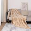 Winter Wool Blanket Adult Thick Warm Winter Double Sided Solid Color Travel Office Blanket Sofa