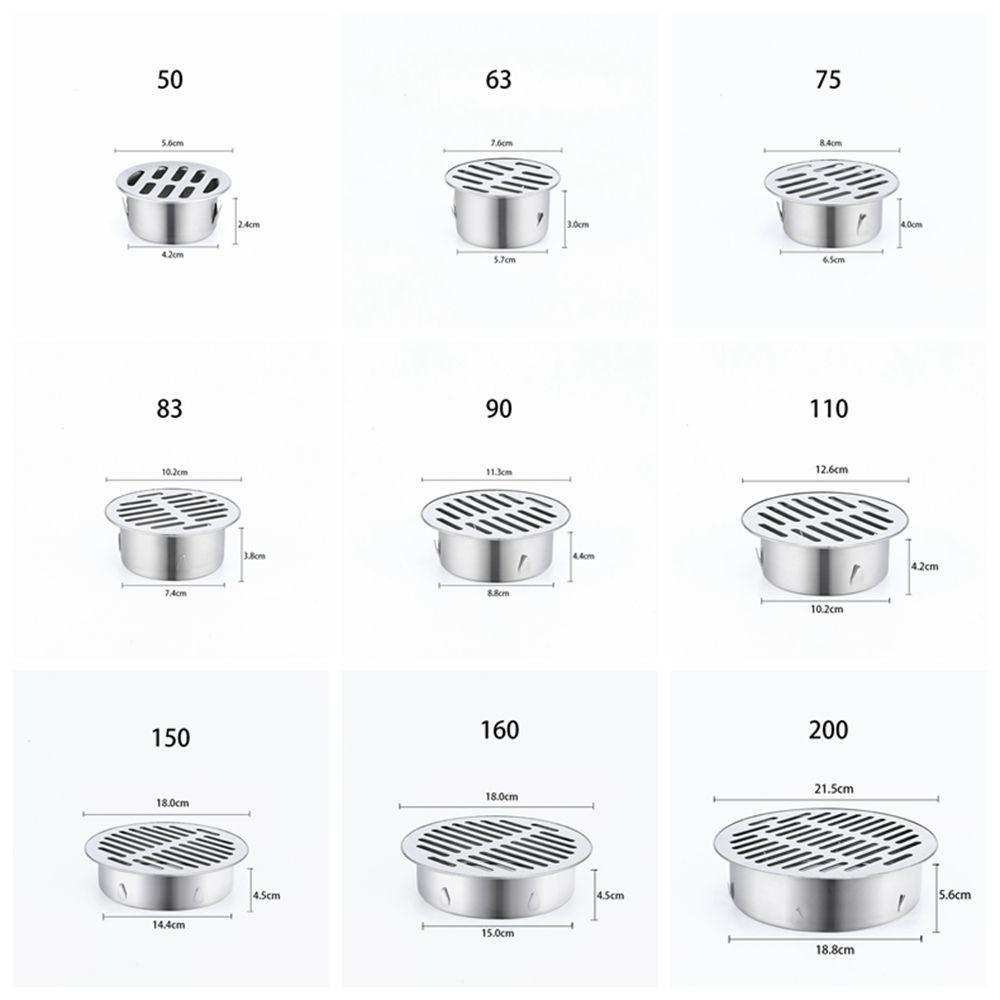 Круглый дренаж, уличный слив для балкона, дренажная пробка для дождевой трубы, сетчатый фильтр для пола, дренажная заглушка