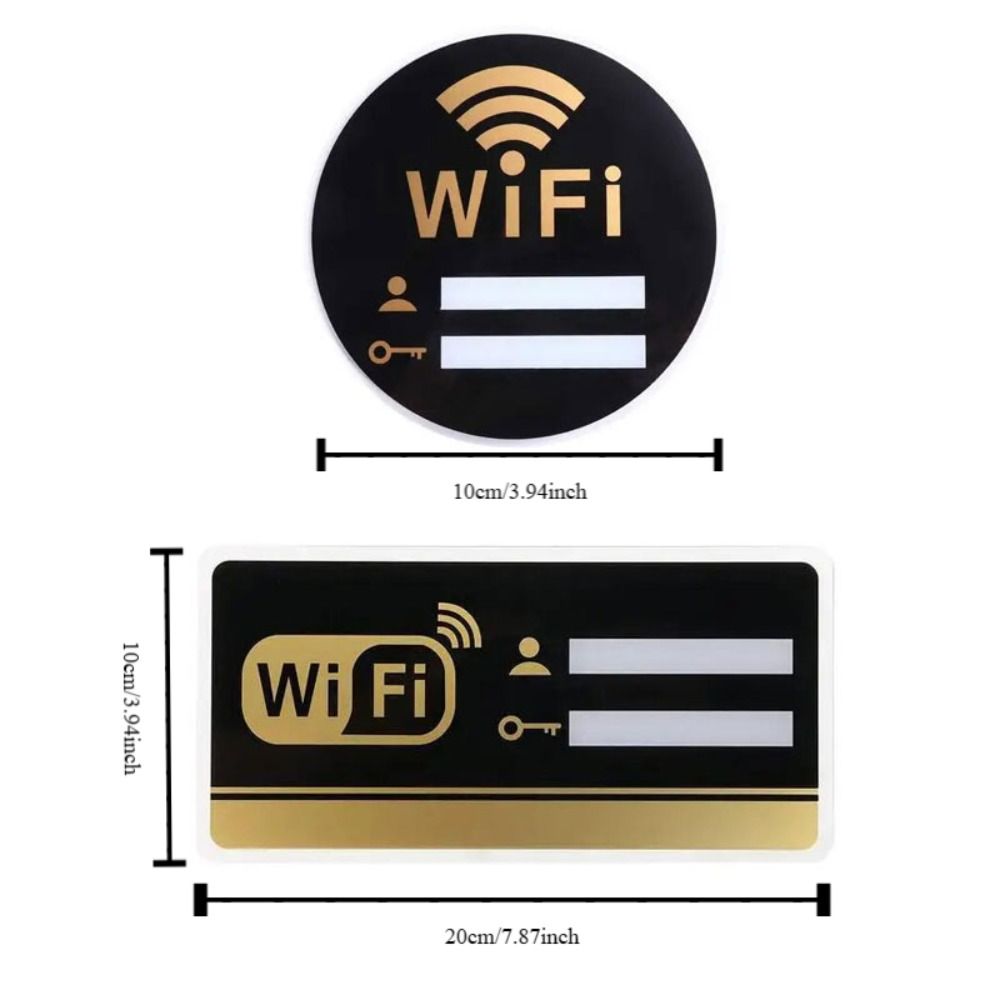 Rewritable 3D Wall Stickers Handwriting Signal Indication Signage Wifi Notice Board  Shops