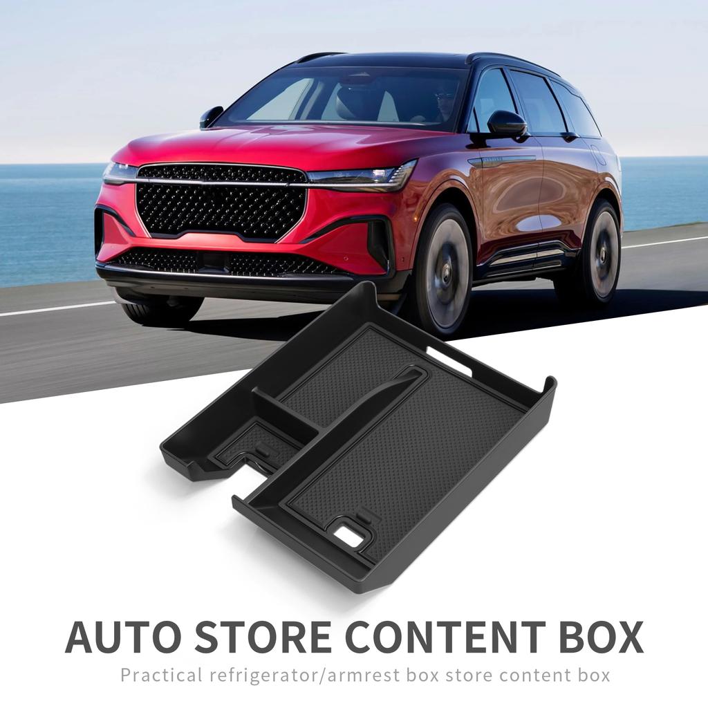 Ящик для хранения в подлокотнике центральной консоли для Lincoln Nautilus 2025 2025 Автомобильный центральный лоток-органайзер Аксессуары для уборки