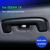 Super Suede Overlay Interior Stickers for ZEEKR 7X 2024 2025 Back Row Reading Light Frame Trim Decor Stickers Car Accessories