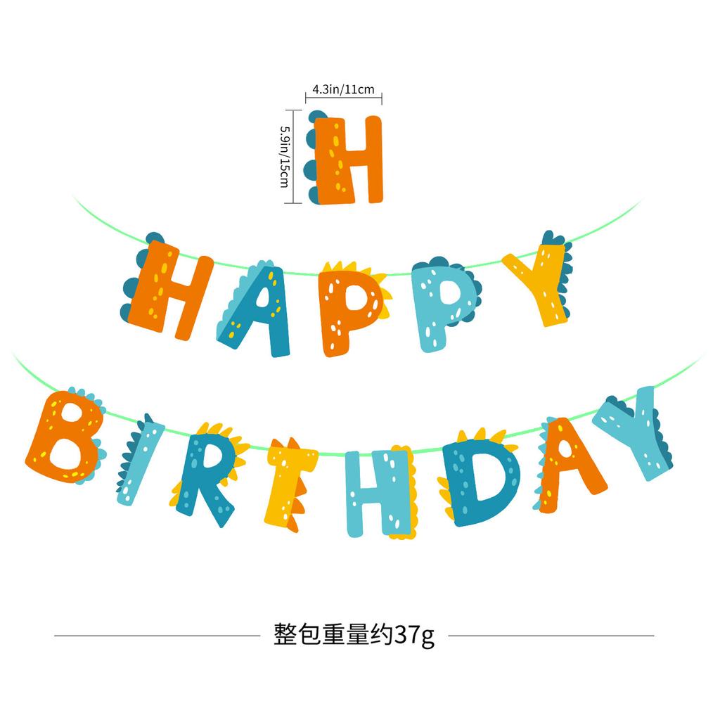 Украшение для вечеринки в стиле динозавров, Буква, Флаг на день рождения, Оформление детской вечеринки, Баннер с тропическими динозаврами, Индивидуализация