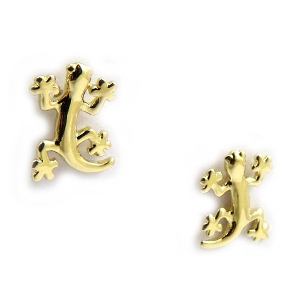 Les Trésors De Lily [L4305] - Позолоченные серьги «Саламандра» - 10x8 мм
