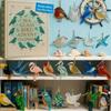 2D Flat Arcylic Sea Glass Bird Advent Calendar 2025, 24 Day Coastal Christmas Countdown with Handcrafted Sea Glass Ornaments, for Beach Nature Lovers