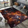 Milky Way Universe Space Stars Black Hole Galaxy Earth Carpet Rug for Living Room Bedroom Sofa Decoration,Non-slip Floor Mat