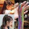 Милые детские веревочные пряди Африканская коса Девочка DIY Хвост Разноцветные косички для волос Ленты для волос