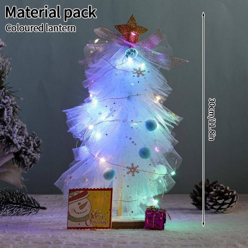 Christmas Supplies Christmas Ornaments Diy Material Package Desktop Ornament Christmas Toys for Kids Adornos De Navidad