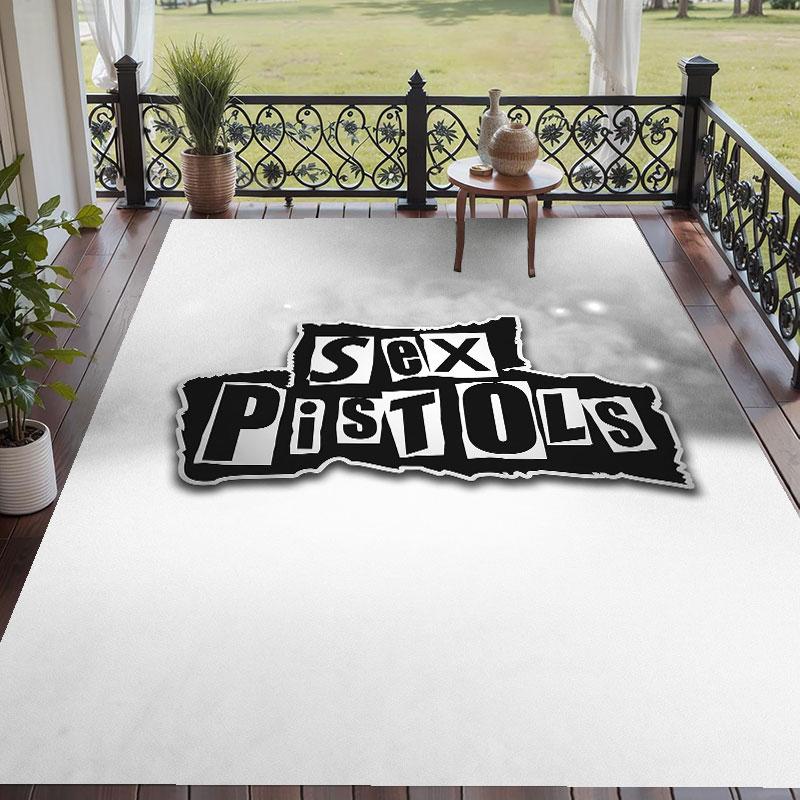 Soft Floor Carpet Sex Pistols Pattern Area Rug Decorative Mat For Home Room Decoration