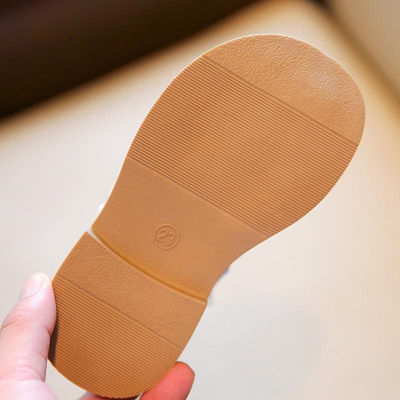 Весенне-осенние детские кожаные туфли для девочек, свадебные туфли на день рождения с жемчугом, одинарные туфли, детская обувь принцессы черного, бежевого цвета