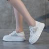 Little White Shoes Women's New Thick-soled Two-wear Single-mesh Breathable Heightening Board Shoes Small Versatile Sports and Leisure Shoes