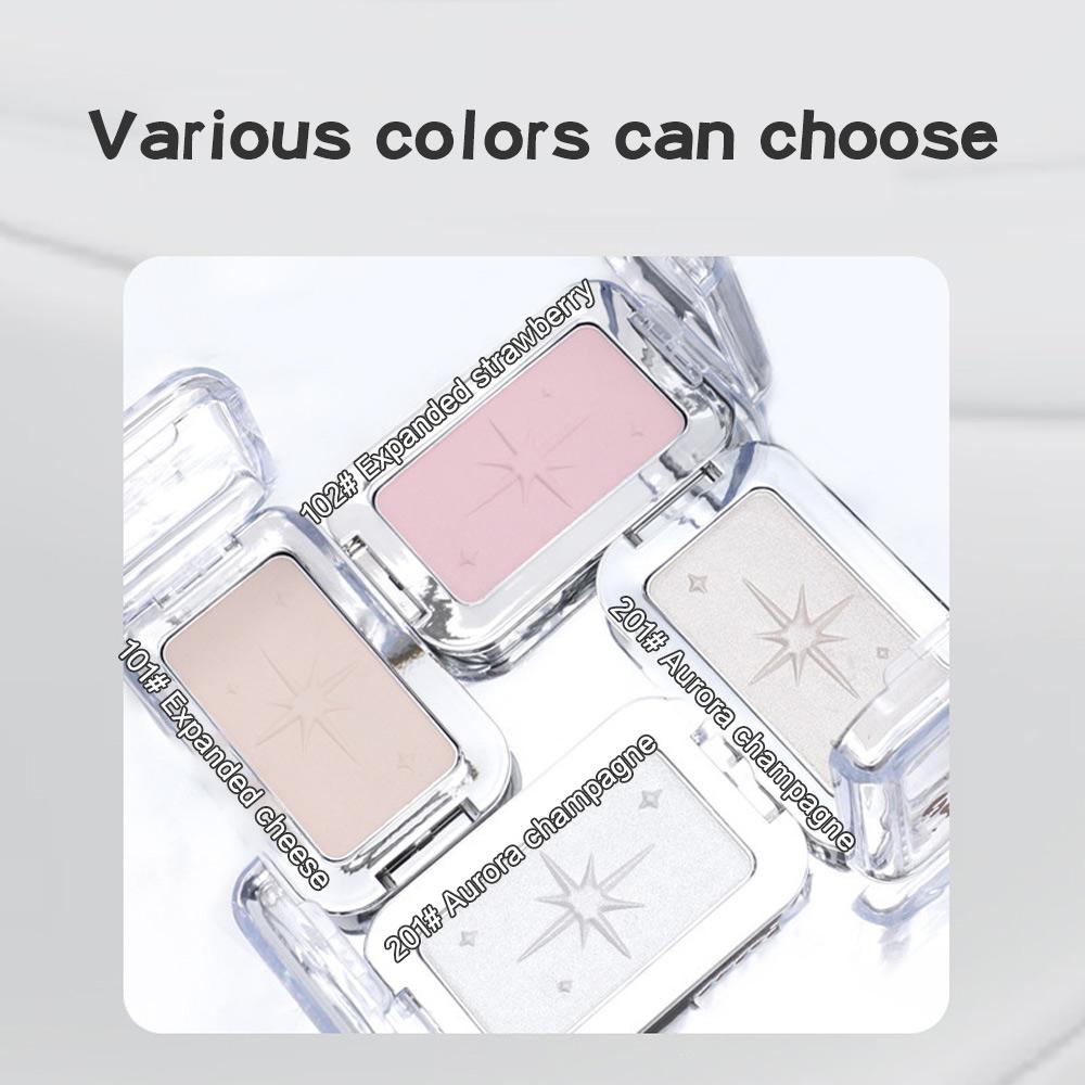 Biya Highlighter Matte Pearlescent Long-lasting Fine Shimmer Brightens And Enhances Three-dimensional Effect Shiny Highlighter