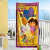 Dora Explorer Personalized Text Beach Towel High Absorbency & Quick-Dry Suitable for Swimming Gym Camping Yoga Vacation
