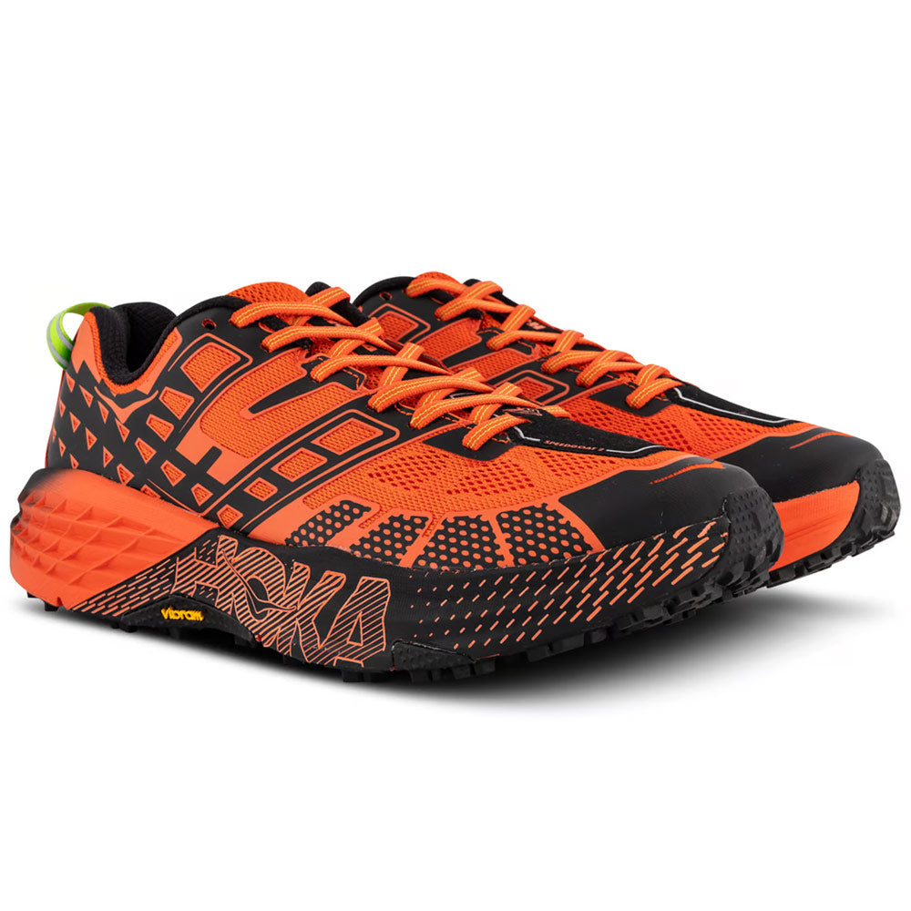 HOKA Speedgoat 2 Low Tomato Electric Green Unisex Sneakers Orange 1162710-TLCT