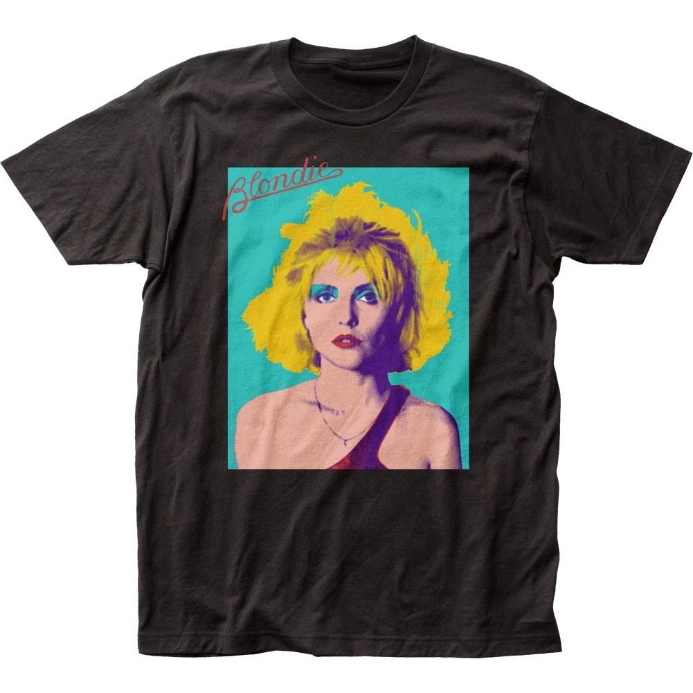Blondie Debbie Harry Blondie Pop Art Mens T T-Shirt Music Classic Band Tee Black