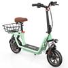 iScooter I12 12-inch Electric Scooter (with Seat) - 35 Km Range, 500W Motor, Dual Suspension System, Foldable for Commuting